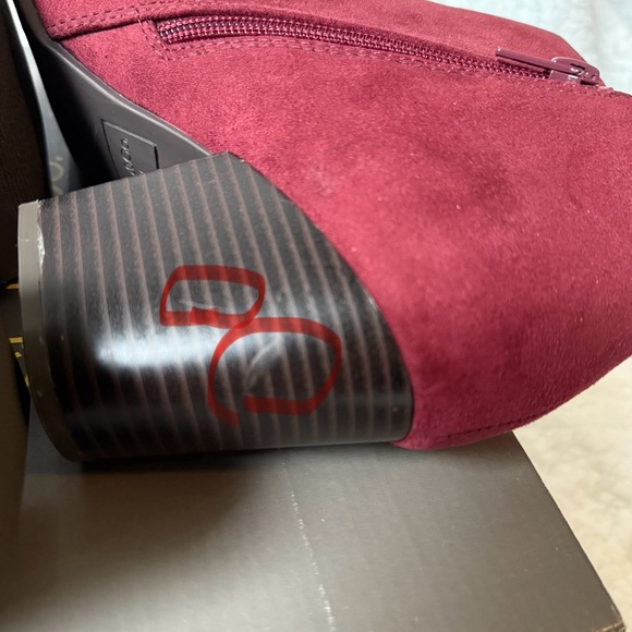 NEW Style & Co. Women's Red Scarlet Microsuede Masrinaa Ankle Boots 9.5W - Picture 9 of 11